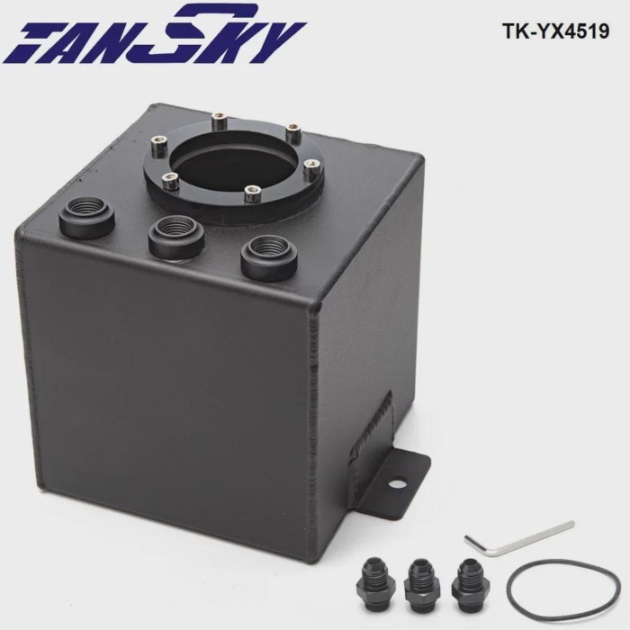 2L Billet High Flow Fuel Filter Swirl Surge Pot Tank Assembly TK-YX4519