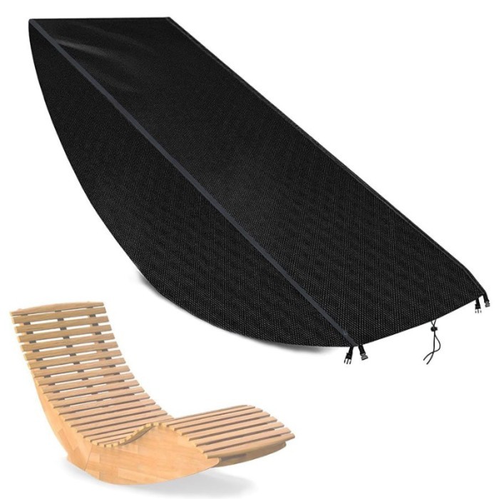 Outdoor Courtyard Lounge Chair Dust Cover with Buckle Windproof Design Courtyard Lounge Chair Prote