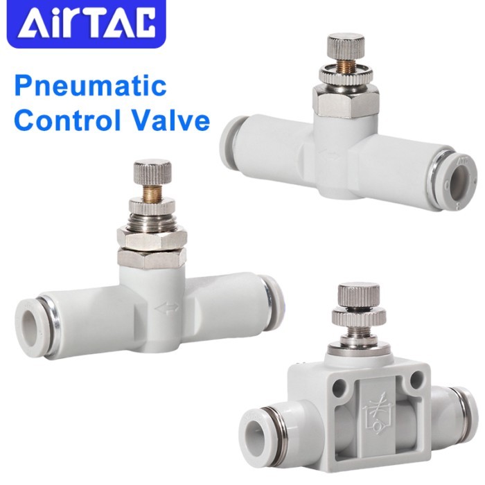 AirTAC Pipeline Speed Control Valve APA/APAM/PSA Cylinder Control Valve Pneumatic Throttle Valve Qu