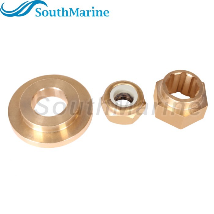 Outboard Motor 8219321 Thrust Washer, 23-420911 Spacer, 11-40140 13914 Propeller Nut for Mercury 6H