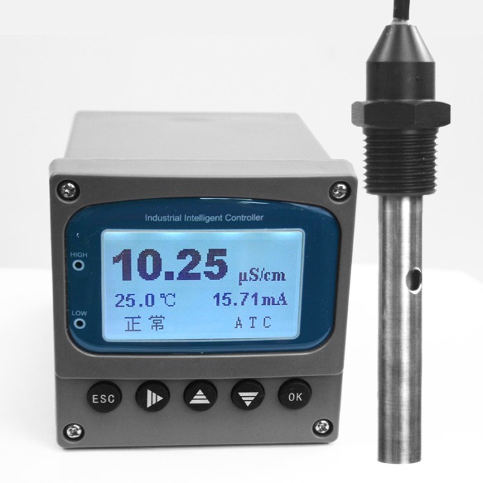 Boiler Water Process Water RS485 4-20ma Online Industrial Water Quality Resistivity Salinity EC Con