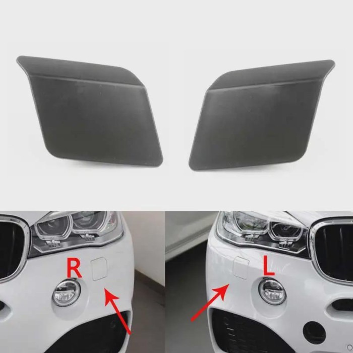 Front Bumper Headlight Lamp Washer Spray Nozzle Jet Cover Cap Lid For BMW X5 F15 F85 M Sport 2014-2