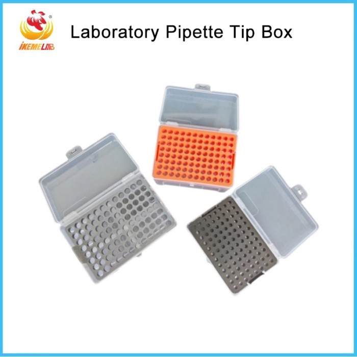 IKEME Plastic Pipette Tips Box 10ul 100ul 200ul 300ul 1000ul Laboratory Pipette Box（no include tips
