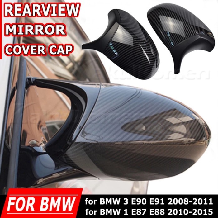 For BMW E90 E92 E93 M3 E82 1M 2008-2012 High quality Car Carbon Fiber Rear View Mirror Cover Side M