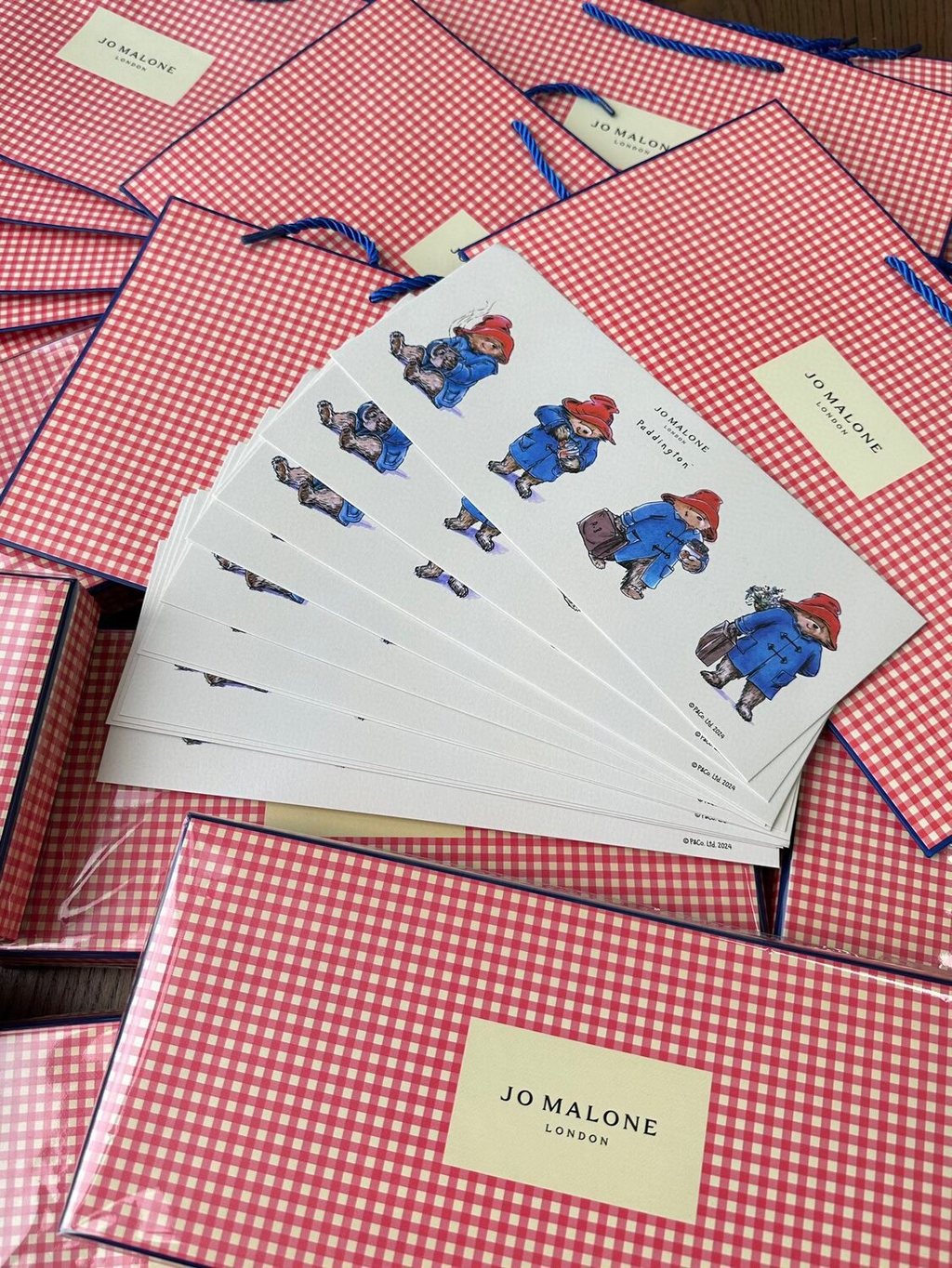 วันเกิดใหม่ 120 ➕ ไปรษณีย์ 7 สามารถติดตั้งถุงของขวัญ+การ์ด, ชุดห้าชิ้นหมี Jo Malone Paddington!บรรจุ