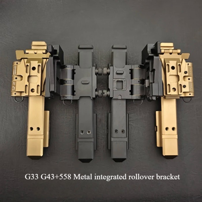 CNC Metal Flip Mount Riser System Side Flip Mount Set 0.41" 5/8" for Eotech G33 G43 558 3X Magnifie