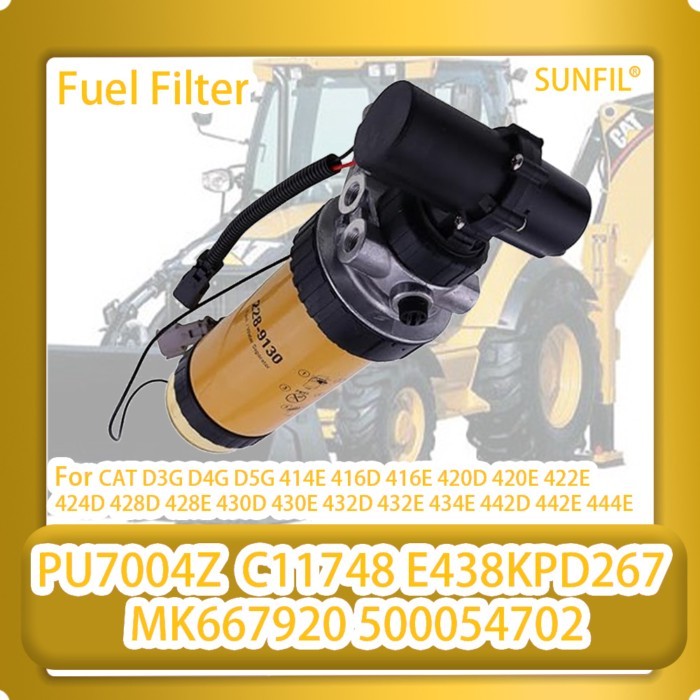 228-9129 2289129 CA2289129 Fuel Filter Assy with Fuel Pump  for  CAT D3G D4G D5G 414E 416D 416E 420