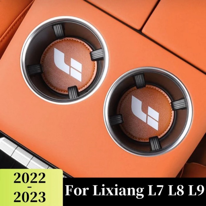 For Li Lixiang L7 L8 L9 2022 2023 Car Water Cup Cushion Anti slip Door Slot Cushion Storage Mat PU