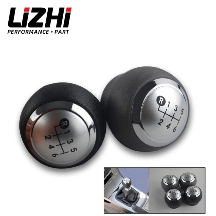 LIZHI - Cap Car Accessories 5 / 6 Speed Gear Shift Knob Shifter Knob for Toyota Corolla 1.8MT 2007