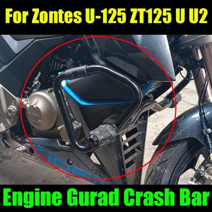 For Zontes U-125 ZT125 125 U U2 U125 Motorcycle Accessories Bumper Engine Gurad Crash Bars Stunt Ca
