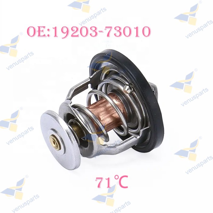 19203-73010 Engine Thermostat 71 For Kubota Z482 D722 D850 D950