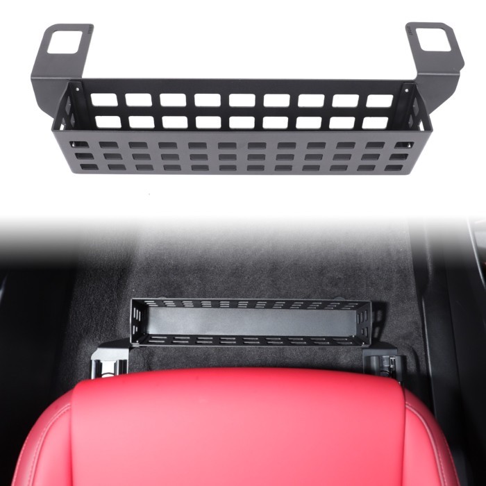 1PCS Aluminum Alloy Car Passenger Seat Under Multipurpose Storage Basket For BMW X3 G45 2025-2026 O