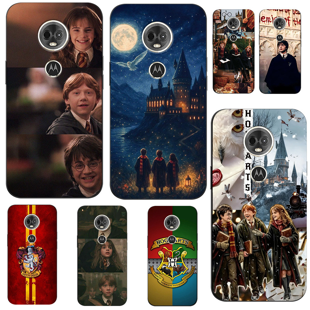 สําหรับ Motorola Moto E5 PLUS เคสโทรศัพท์ซิลิโคนอ่อนนุ่มป้องกันสีดํา Tpu กรณี Magic Boy wizard