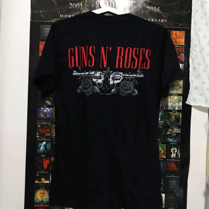 เสื้อยืดแขนสั้นผ้าฝ้าย Guns N Roses Rock And Roll B-2