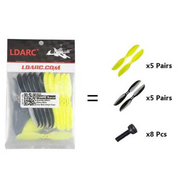 ▥ ใหม่ 20 Pcs/10 คู่ LDARC 75Mm Racer 2-Blade ใบพัด CW CCW 1.5 รูยึด Prop สําหรับ Ak123 1103 11