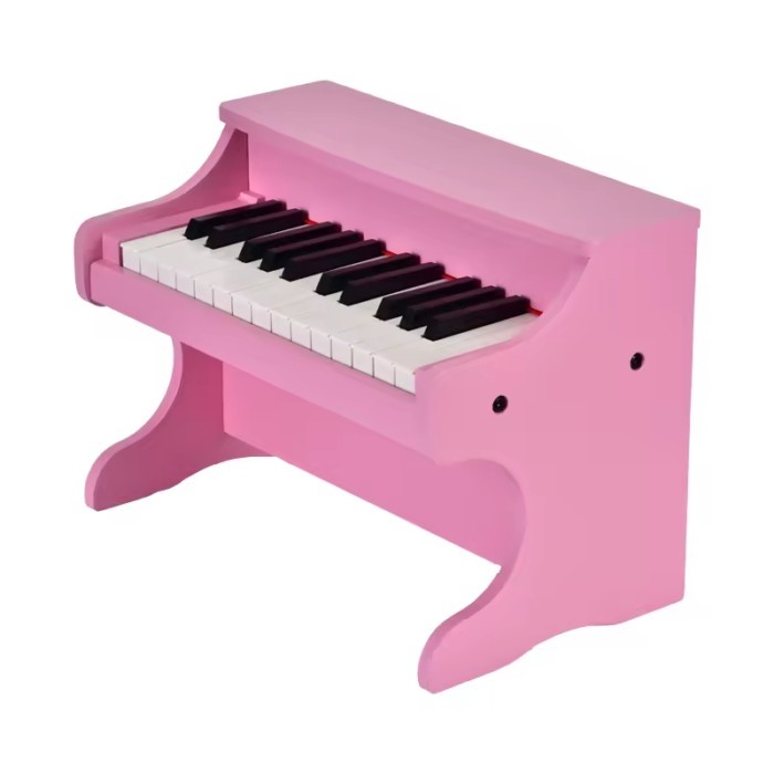 Pink Wooden Electric Piano Keyboard 25Keys Mini Digital Child Piano Kids Musical Instruments Piano