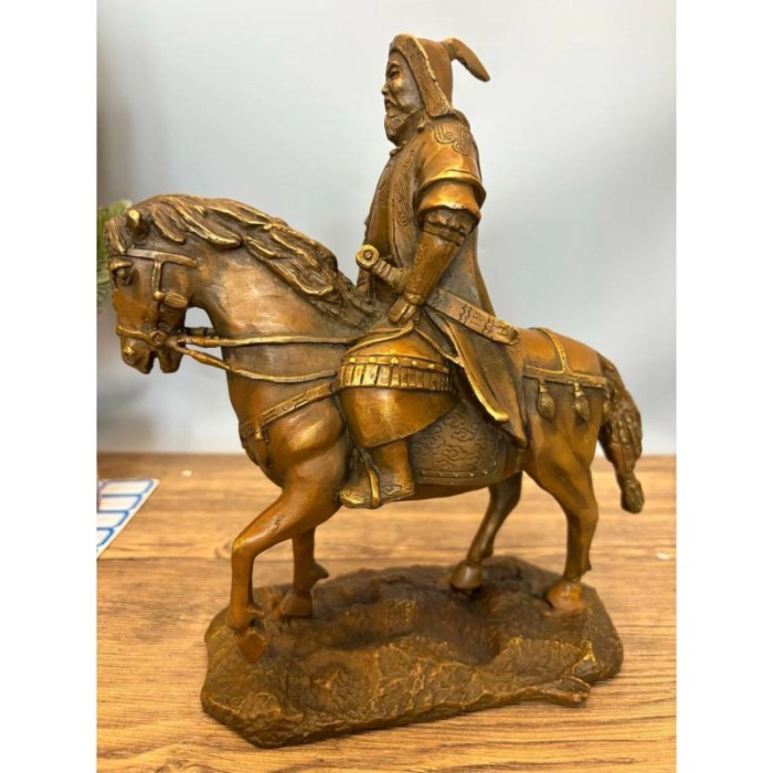 Collection Ulaanbaatar Mongolia Mongolian nomadic people Khan leader national hero Genghis Khan Bro