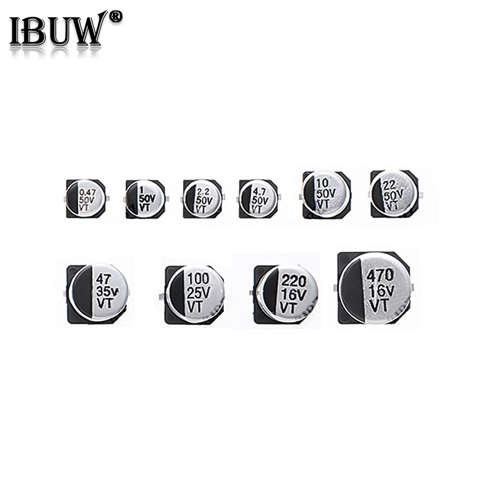 165 ชิ้น 10 ค่า กล่องตัวอย่างตัวเก็บประจุอลูมิเนียมอิเล็กโทรลีติค SMD - ชุดสารพันสําหรับโครงการซ่อม DIY อิเล็กทรอนิกส์ - รูปที่ 2