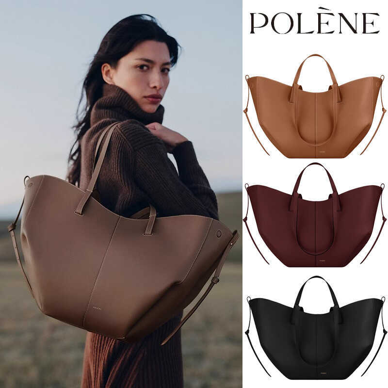 Cross-Border Ready Stock POLENE POLENE Wing Bag Large Tote Bag Large Capacity Bucket Bag Shoulder Fe