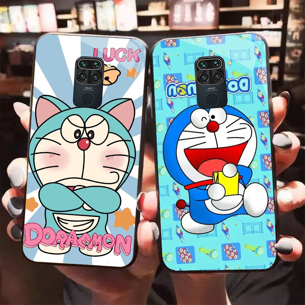 HW-2 AnywhereประตูDoraemonแก้วKACAปลอกสําหรับXiaomi RedmiหมายเหตุPoco X3 9S M2 9 NFC Pro