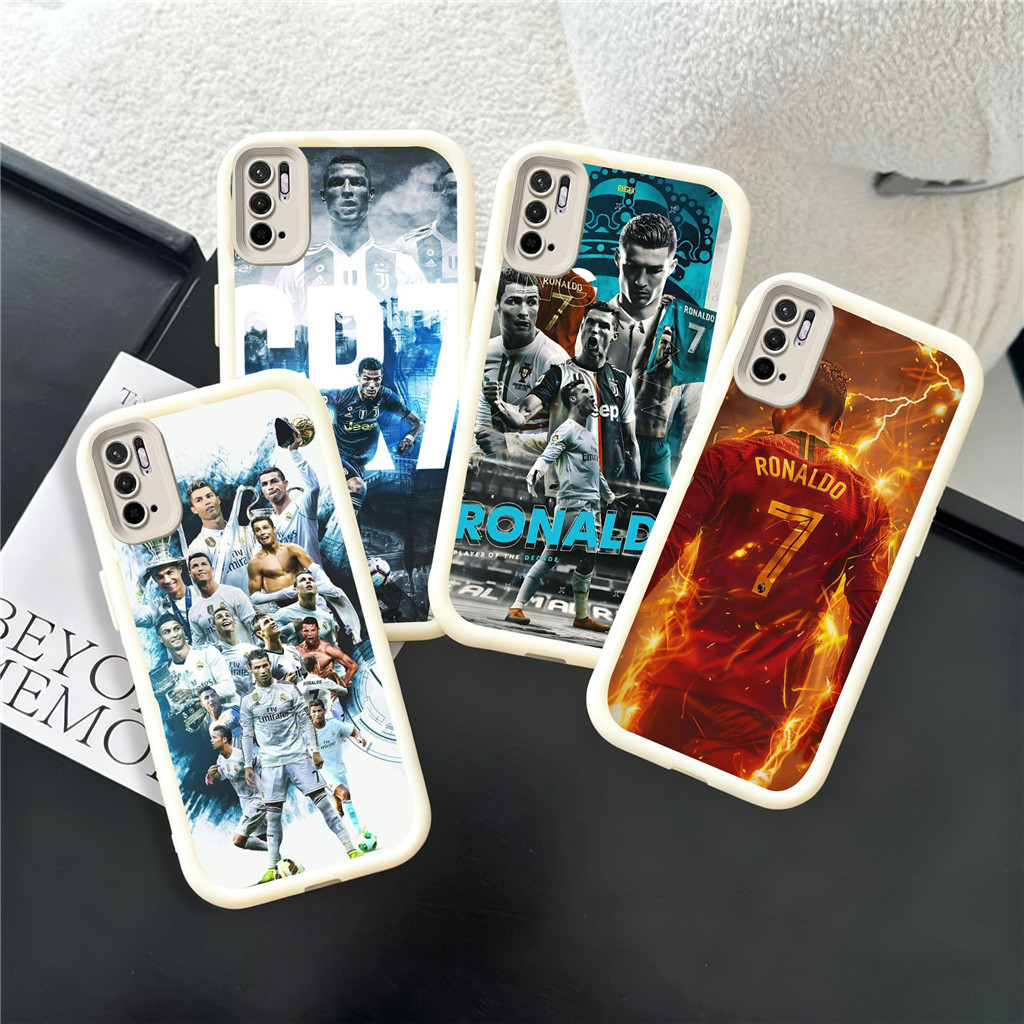 RN6 CR7 Ronaldo สีดําสีขาวซิลิโคนอ่อนนุ่มสําหรับ Xiaomi Redmi POCO หมายเหตุ 11A 10C 12 9 C55 13 12C 