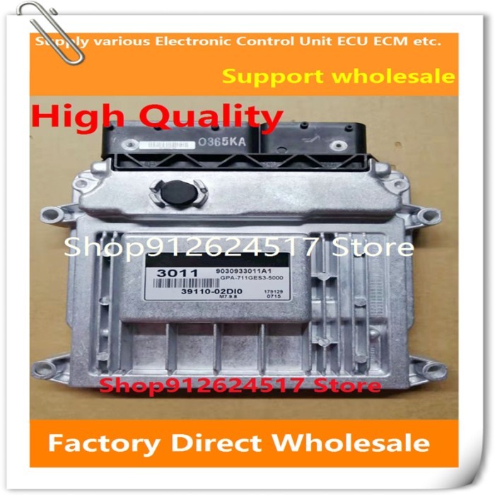 39110-02DI0 3011 M7.9.8 ECU 39113-2B590 0355 Engine Computer Board 39110-02JD0 0015 Compatible For