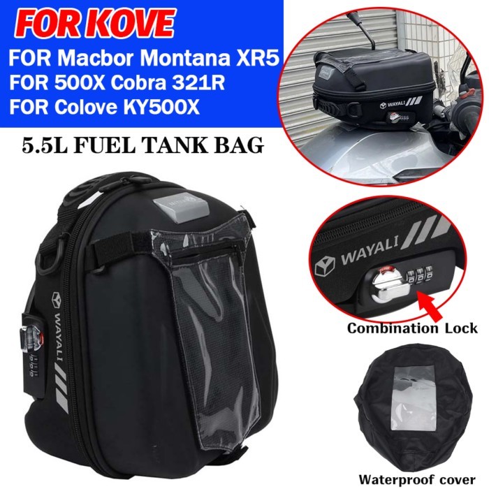 Motorcycle Tank Bag For Macbor Montana XR5 KOVE 500X Cobra 321R Colove KY500X Accessories Luggage T
