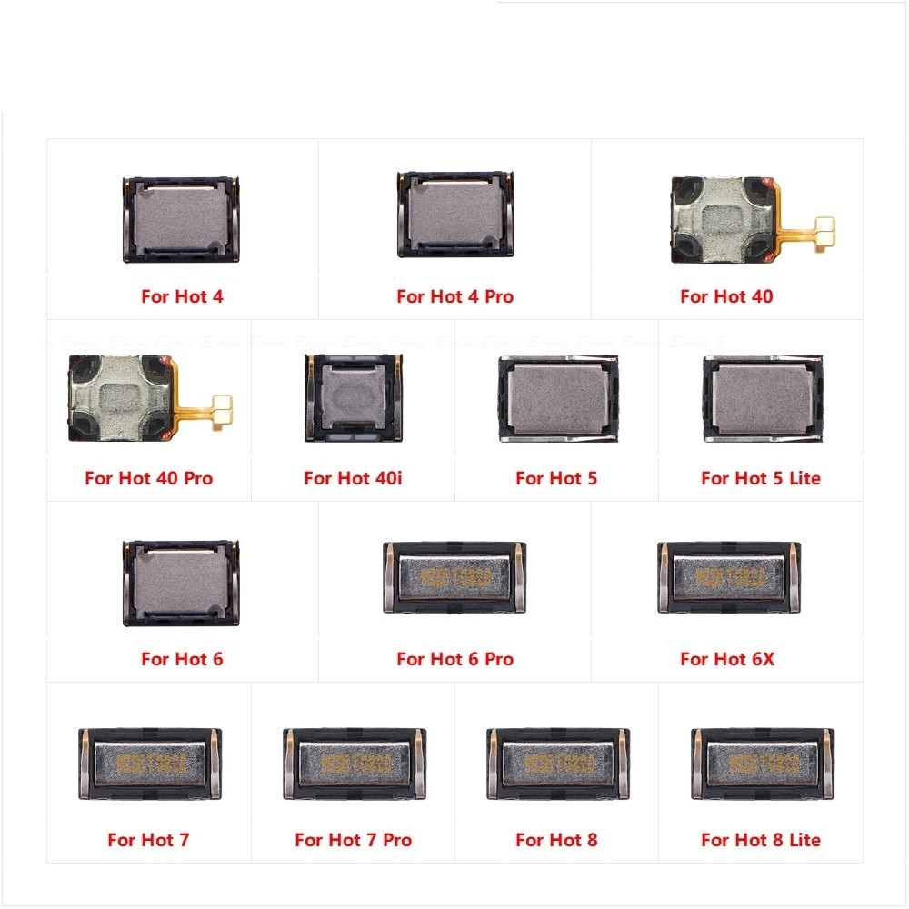Top Ear Speaker Receiver หูฟังสําหรับ infinix Hot 4 40 40i 5 6 6X 7 8 Pro Lite Flex Cable Parts