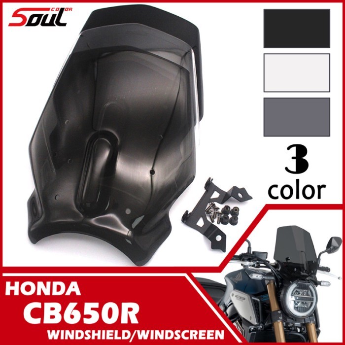 Motorcycle Sports Visor Windshield Windscreen Fits For Honda CB650R 19-22 NEO SPORTS CAFE 2019 2020