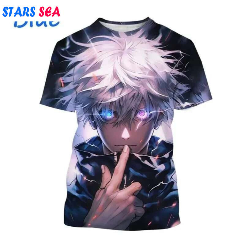 2026 ใหม่ Gojo Satoru และ Itadoru Yuji 3D พิมพ์เสื้อยืดแฟชั่นผู้ชายเสื้อผ้า Jujutsu Kaiju กราฟิก T เ