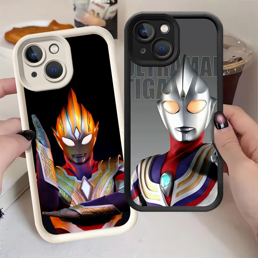 G-57 Ultraman Casing สําหรับ iPhone 17 16 X 15 XR XS Pro Max สีดําและสีขาว