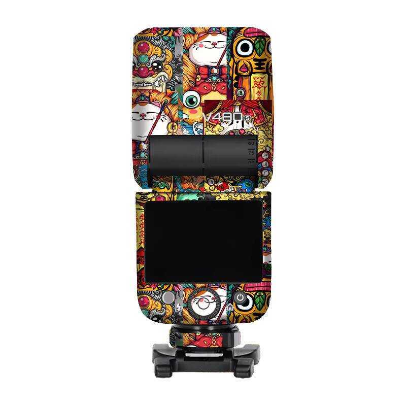 เหมาะสําหรับ Godox V480 อุปกรณ์เสริมแฟลชฟิล์มป้องกัน V480 สติ๊กเกอร์แฟลชหนังรวมทุกอย่าง