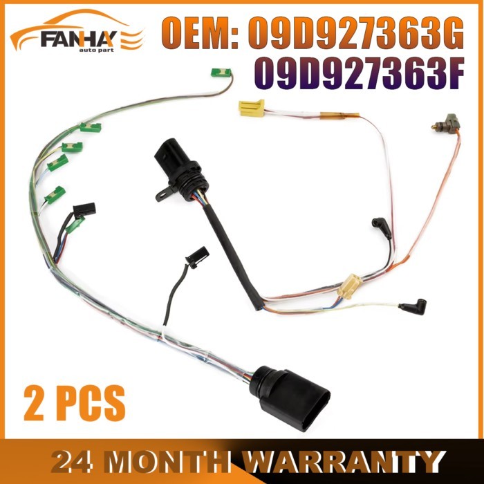 2PCS 6pins 14pins 09D927363G 09D927363F Transmission Valve Body Wiring Harness For Audi Q7 For Pors