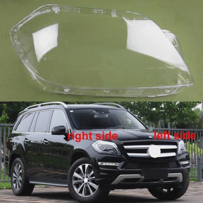 For Benz GL W166 GL350 GL400 GL450 GL500 2012-2016 Front Headlamp Cover Transparent Lampshade Headl