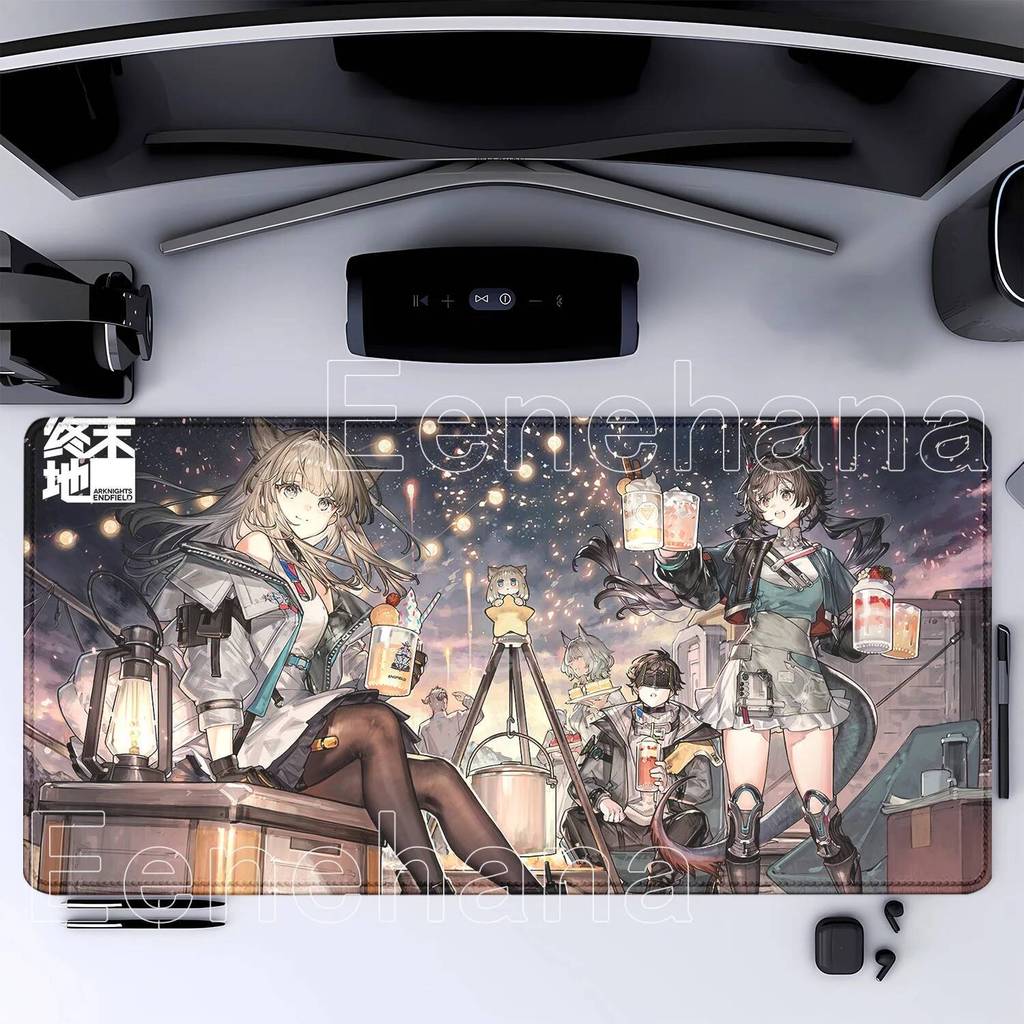 HD พิมพ์แผ่นรองเมาส์ Arknights Endfield ยางสําหรับเล่นเกมขนาดใหญ่ PC อุปกรณ์ต่อพ่วงคอมพิวเตอร์ Mouse