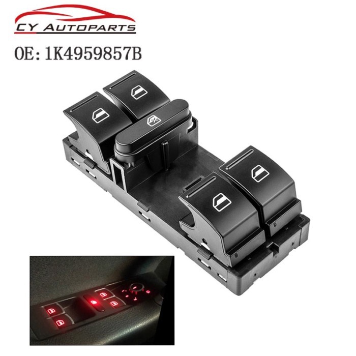Electric Power Master Window Switch For SEAT V W Tiguan J*etta Golf MK5 MK6 G*TI Rabbit Passat B6 B