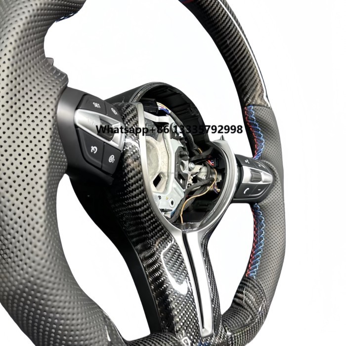 Premium Carbon Fiber Steering Wheel Retrofit Kit - Vehicle-Specific Fit for M3 M5 M6 & F/E Chassis