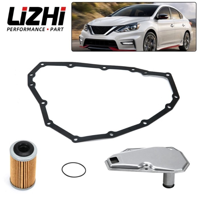 Transmission Oil Filters & Pan Gasket Set For 12-19 Nissan Sentra Versa Note 31728-3JX0A 31728-3JX0