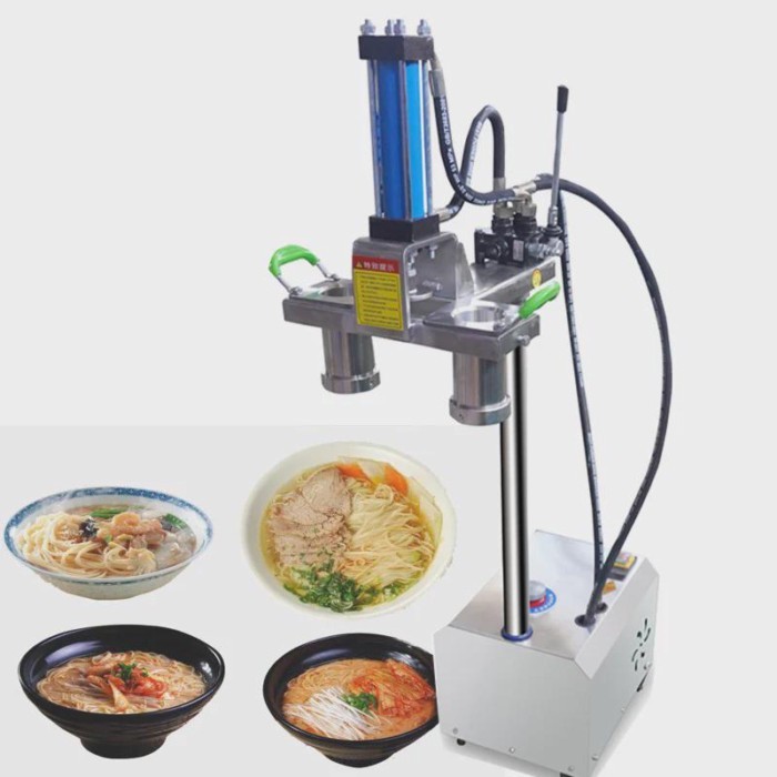 Commercial Hydraulic Rake Ramen Noodle Machine Stainless Steel Noodle Press 220v 2500W Noodle Machi