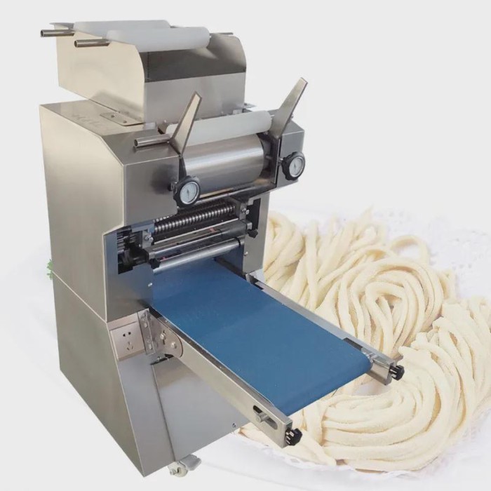Electric Noodle Making Machine Pasta Maker Dough Sheeter Stainless Steel Roller Noodle Cutting Mach