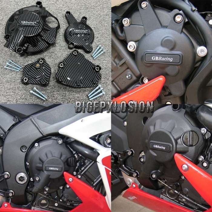 2007 R1 NEW Carbon Fiber Printing Motorcycles Engine Cover Protection Case For YAMAHA YZF-R1 2007-2