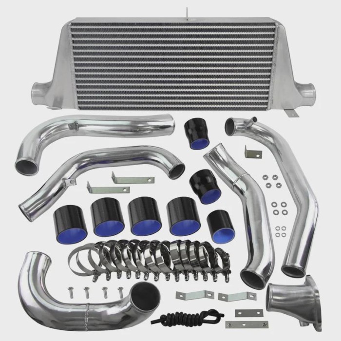 Intercooler Kit Upgrade Front Mount for Mazda RX-7 FC FC3S 13B Single Turbo 1986-1991 Black/Blue/Re