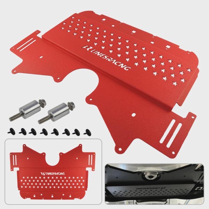 LR Oil Cooler Skid Plate For BMW G8X M2 G87/M3 G80/M4 G82 2021-2024 S58 Engine powered G Series Alu