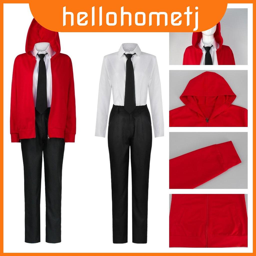 เครื่องแต่งกายวิกผม Chainsaw Man, Makima และ Reze สำหรับปาร์ตี้