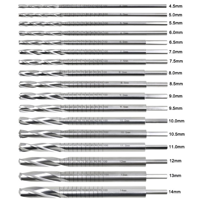 GREATLH Tibia Cannulated Drill Bits Tibia Intramedullary Nail Cannulated Drill Bit Medullary Cavity