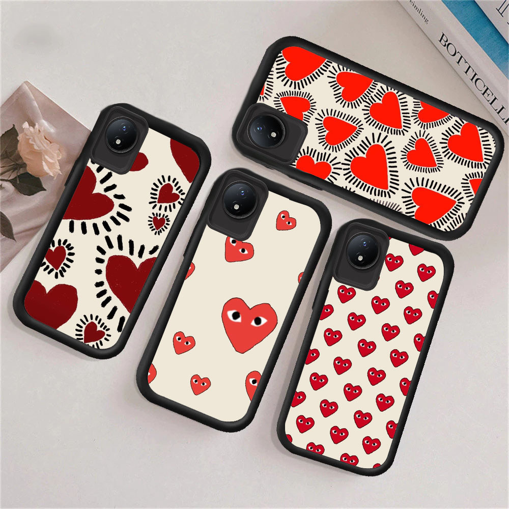 WA12 หัวใจสําหรับ Hp ชุบ VIVO Y91 Y81s Y93 Y95 Y75 Y81 Y91C Y53s Y66 Y56 5G วัสดุ TPU