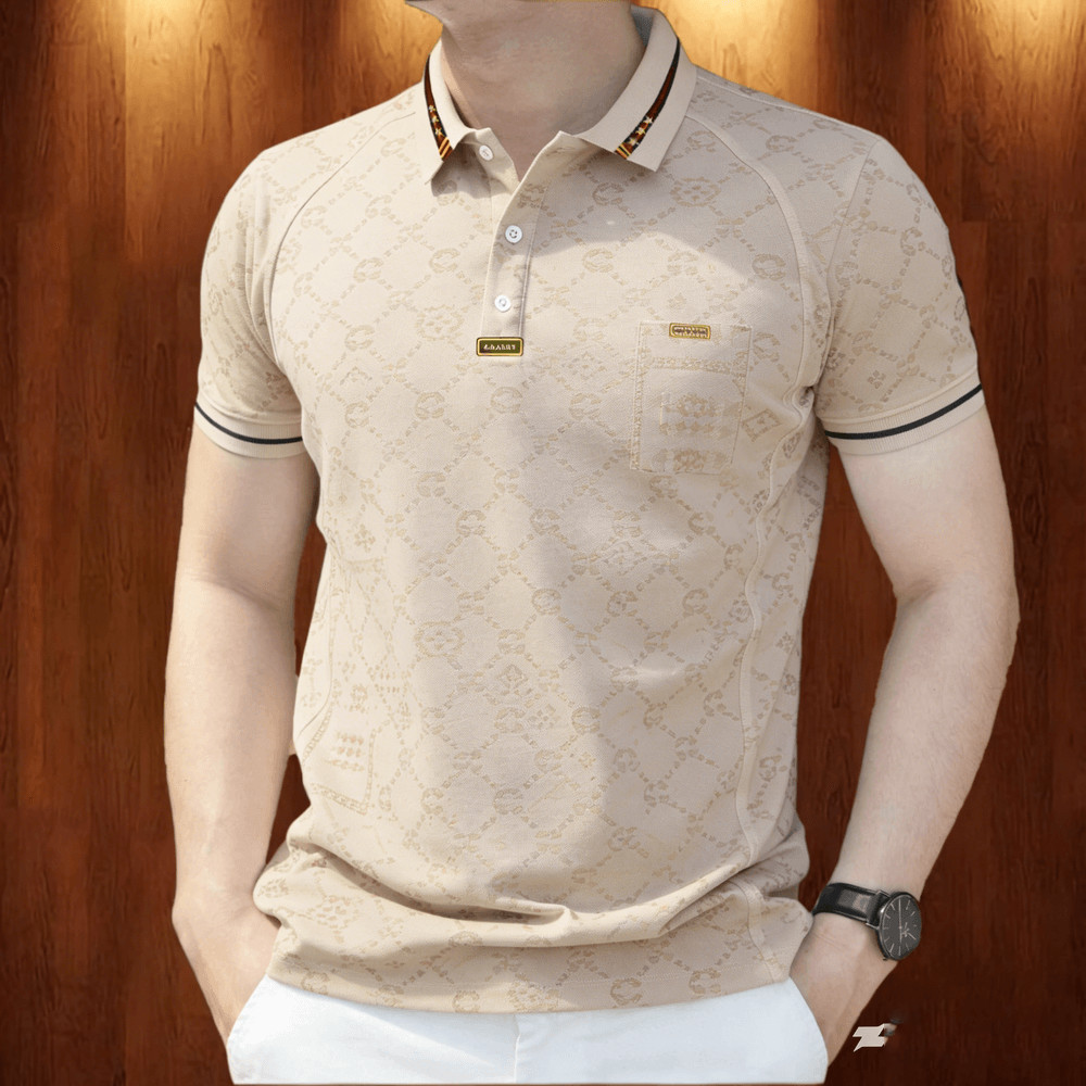 เสื้อโปโลผู้ชาย ลายบัดดี้ คุณภาพสูง สำหรับใส่ลำลองและงานทำ ระบายอากาศดี เหมาะสำหรับฤดูร้อน