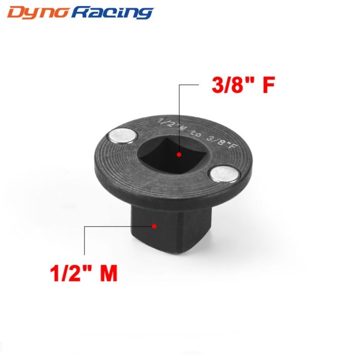 1/2" to 3/8" Low Profile Impact Socket Adapter Drive Reducing 1/2"M to 3/8"F Designed for Tight Spa