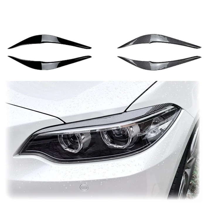 2015 To 2019 For BMW 2 Series F22 F23 220i 228i 230i M235i M240i Car Evil Headlight Eyebrows Eyelid