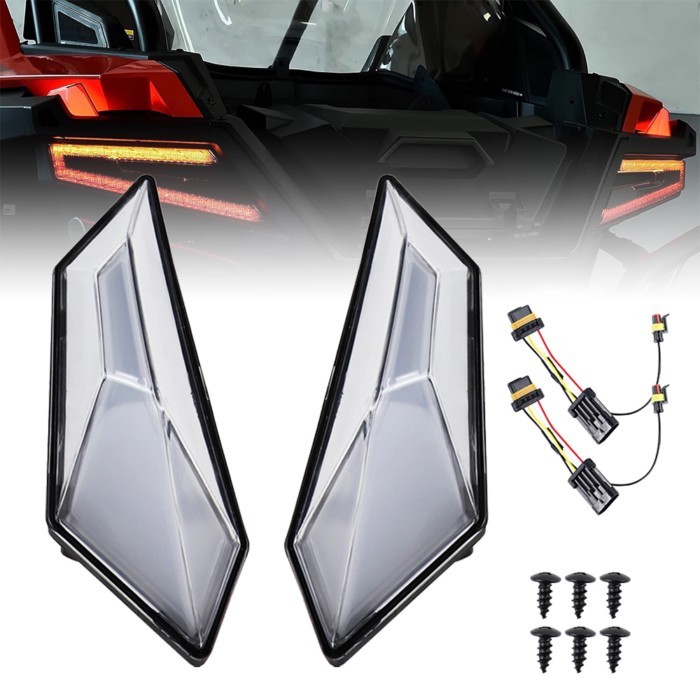 LED Rear Side Marker Lights for Polaris RZR Pro XP/ XP 4 2020-2024 RZR PRO R/ RZR TURBO R 2022-2024